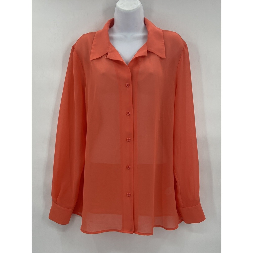 Vintage Pendleton Women's Button Up Shirt Sizeā 14 Color Peach